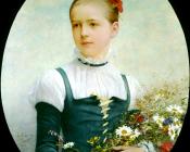 朱 约瑟夫 勒费弗尔 : Portrait of Edna Barger of Connecticut